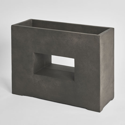 Plaza Rectangle Planter Grey