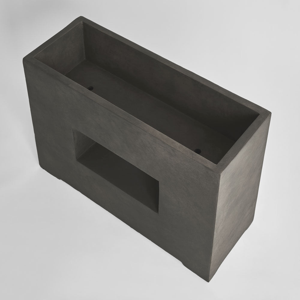 Plaza Rectangle Planter Grey