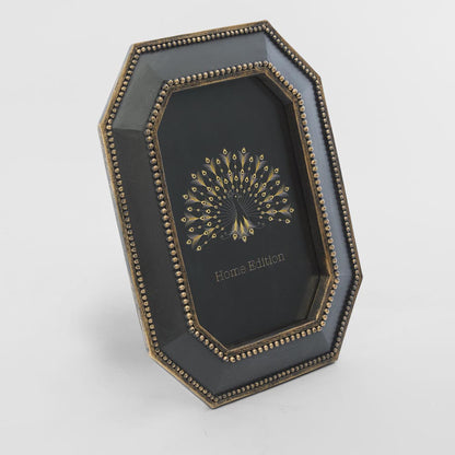 Vera Geo Photo Frame 4 x 6 Black & Gold
