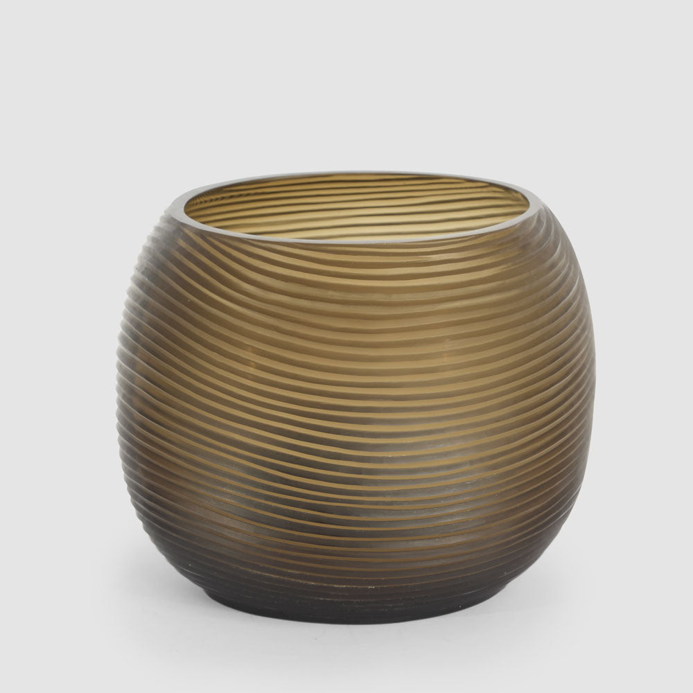 Jana Black Medium Vessel Mouth Blown