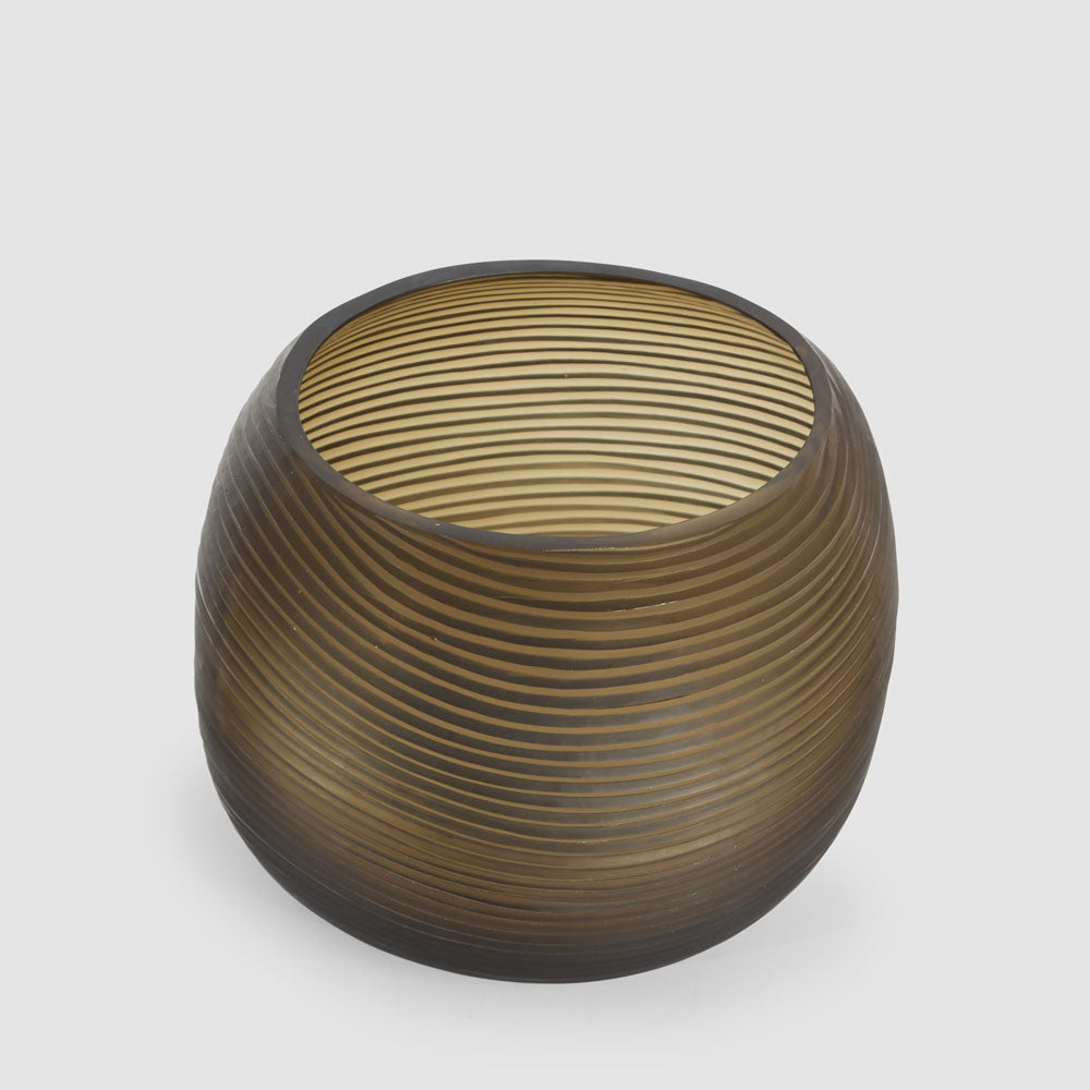 Jana Black Medium Vessel Mouth Blown