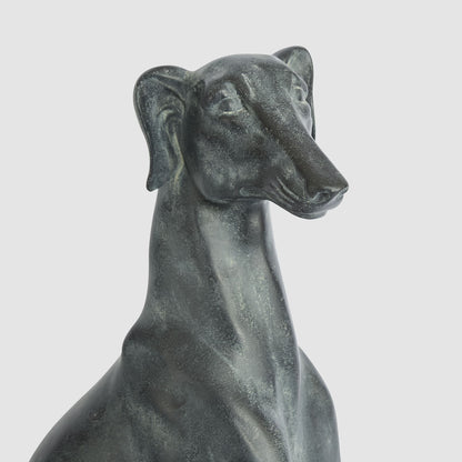 Lino 79cm Sitting Dog Black