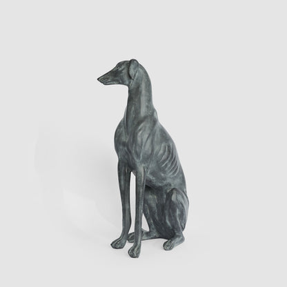 Lino 79cm Sitting Dog Black