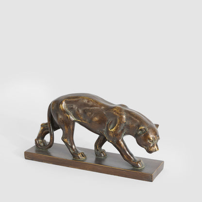 Renato Jaguar Sculpture Antique Finish