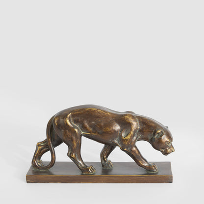 Renato Jaguar Sculpture Antique Finish