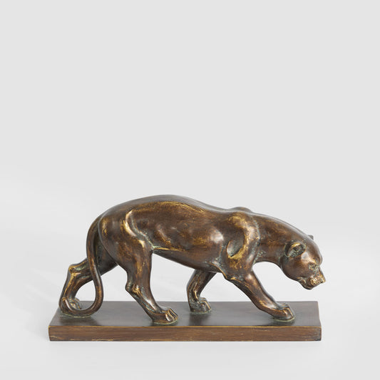 Renato Jaguar Sculpture Antique Finish