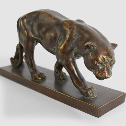 Renato Jaguar Sculpture Antique Finish