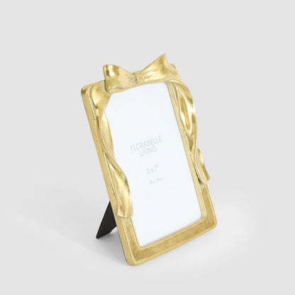 Lumi Bow 5 x 7 " Photo Frame Gold