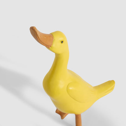 Standing Duck Sculpture Large Yellow