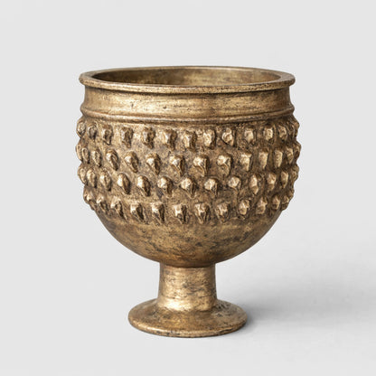Iris Hobnail Urn Antique Ochre