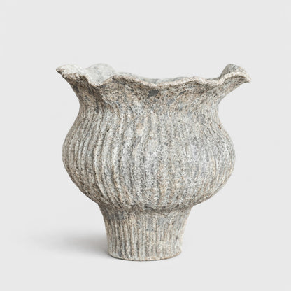 Gali Wave Vase Dusty White