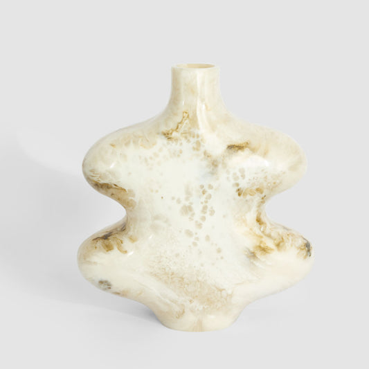Mist Resin Vase Beige