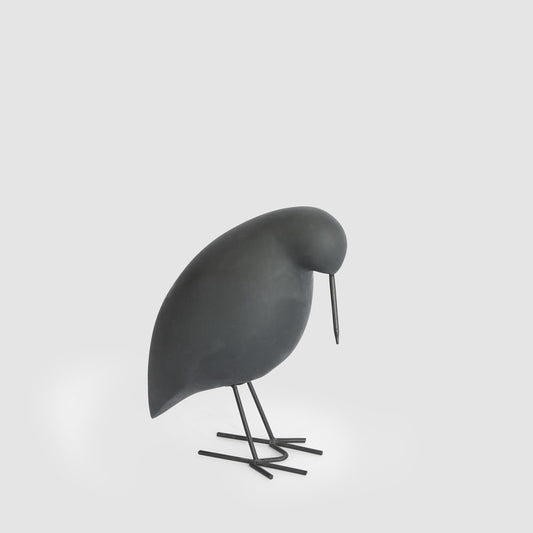 Raven Velvet Stone Bird Black