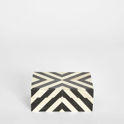 Zola Bone Inlay Trinket Black & White