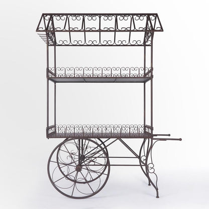 Antiqed Metal Floral Display Stand