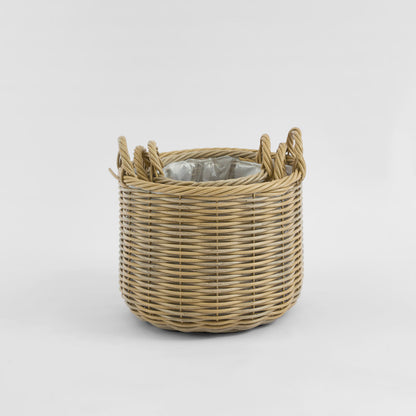 Alfonso Basket Set of 3 PE Rattan
