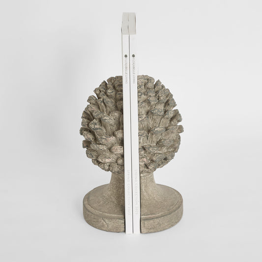 Acorn Bookend Pair Grey