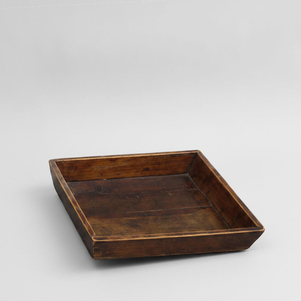 Halton Antique Wooden Trays Square