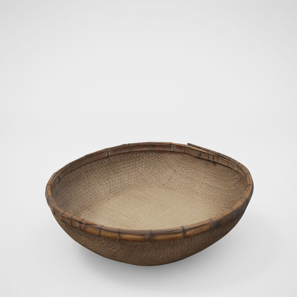 Toril Antique Round Reed Basket