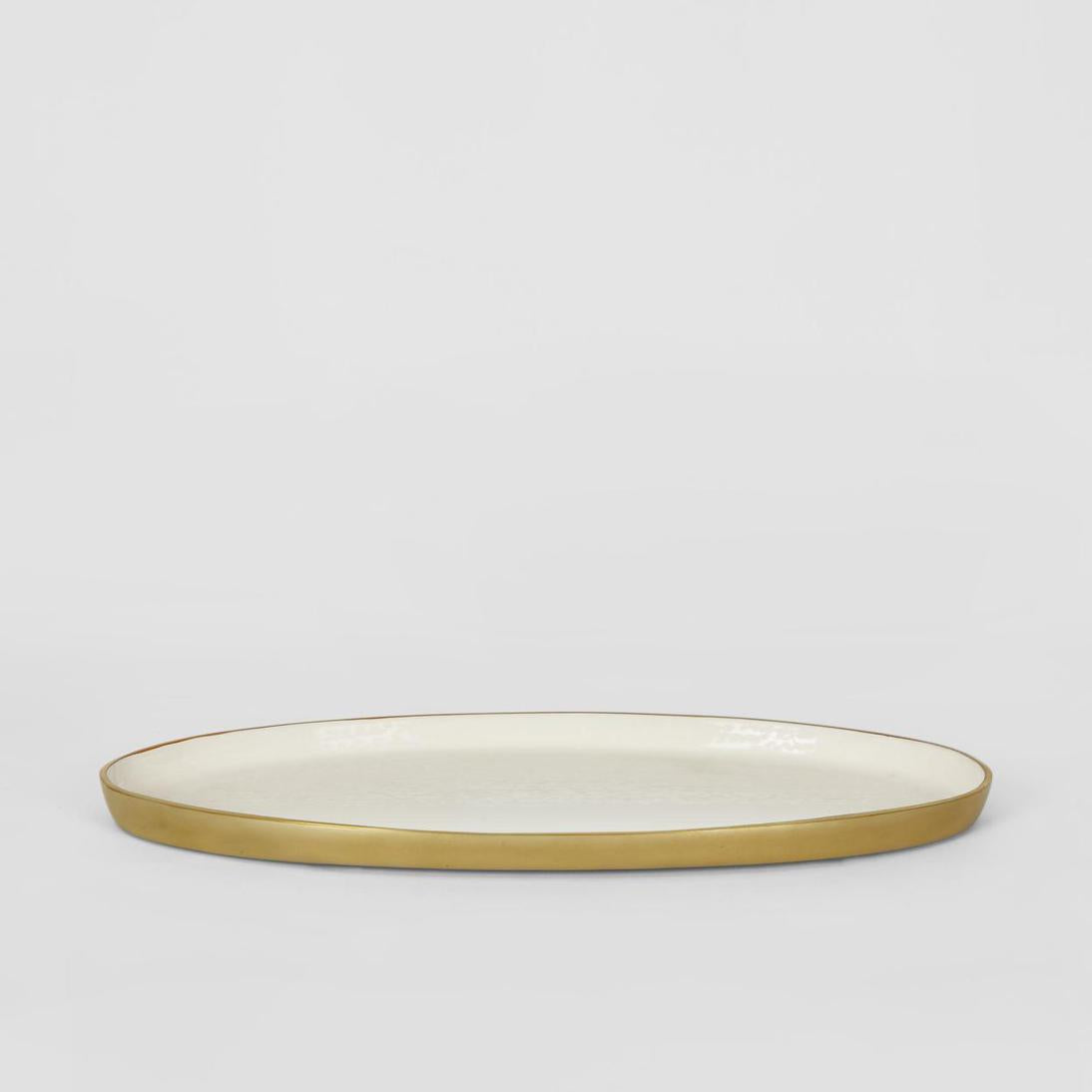 Elsa Oval Plate White Gloss