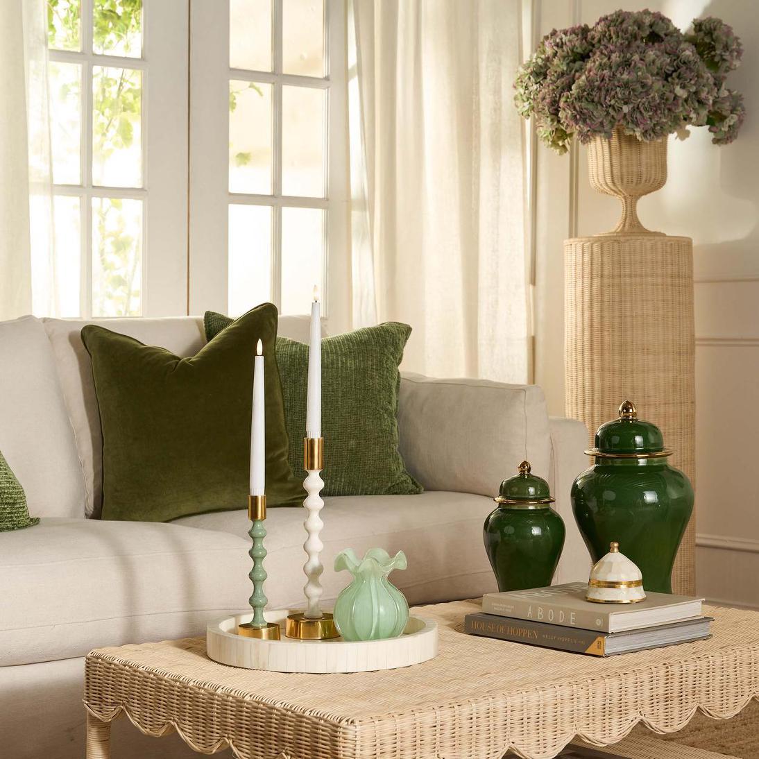 Elsa Candle Stand Small Mint Gloss