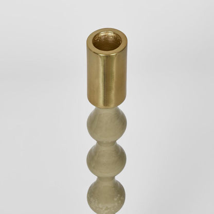 Elsa Candle Stand Medium Beige Gloss