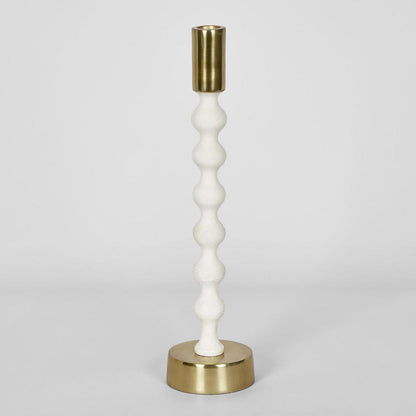 Elsa Candle Stand Large White Gloss