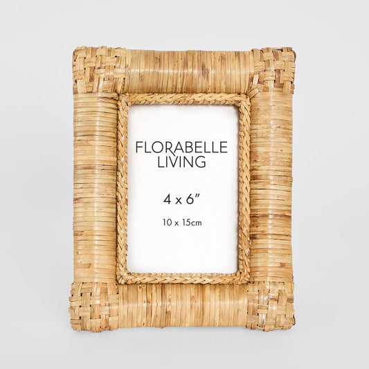 Wisp 4 x 6" Rattan Photo Frame Natural