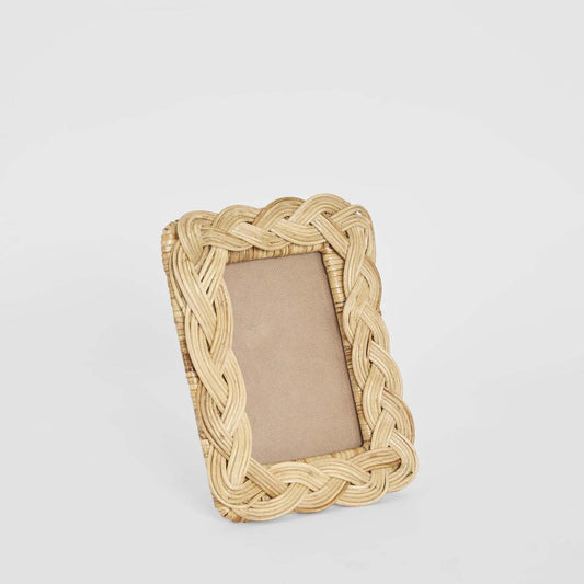 Twill 4 x 6" Rattan Photo Frame Natural