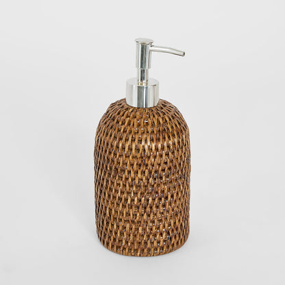 Valley Rattan Soap Dispenser Brown
