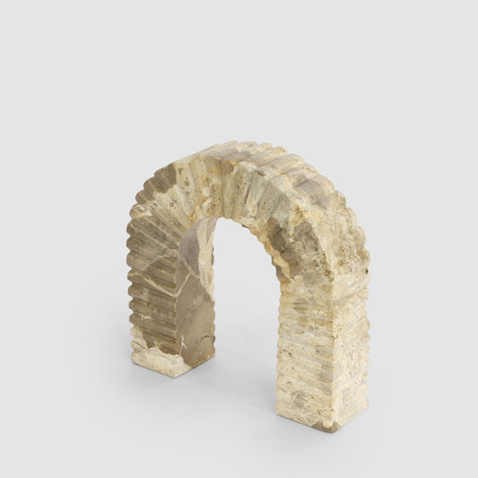 Oro Arch Sculpture Butterscotch Marble