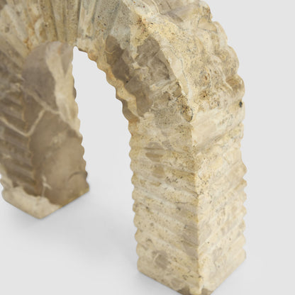 Oro Arch Sculpture Butterscotch Marble