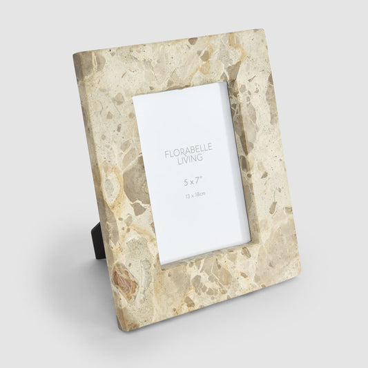 Oro 5 x 7" Photo Frame Butterscotch Marble