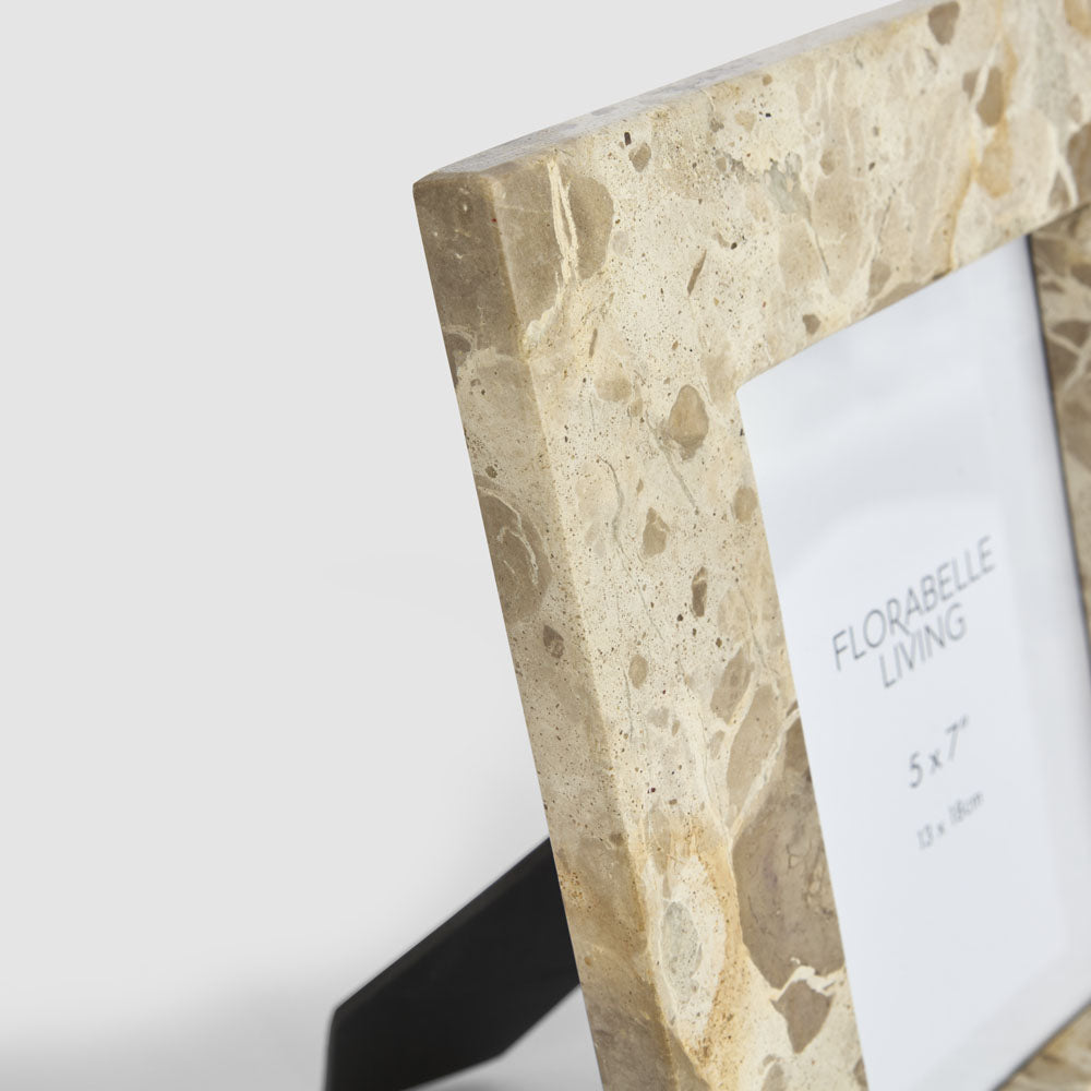 Oro 5 x 7" Photo Frame Butterscotch Marble