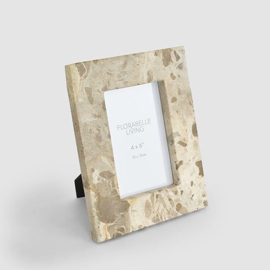 Oro 4 x 6" Photo Frame Butterscotch Marble