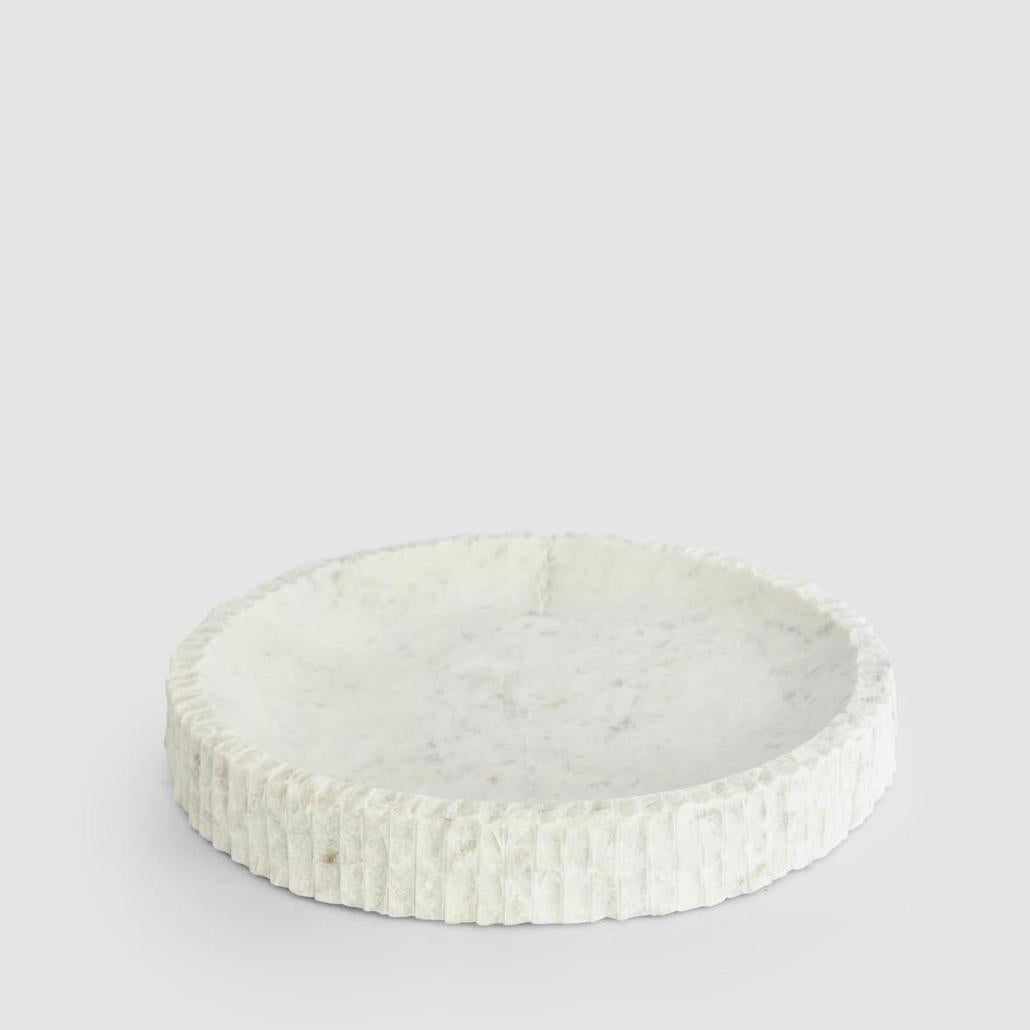 Cici Ribbed Marble Bowl Large