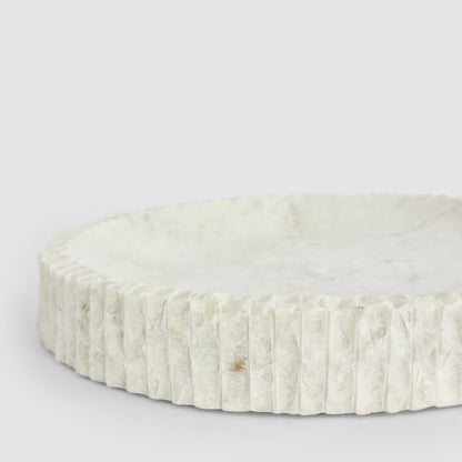 Cici Ribbed Marble Bowl Large
