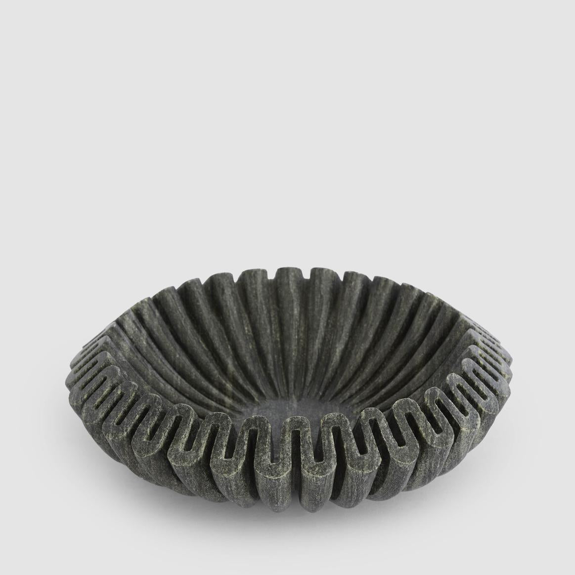 Oro Wave Bowl Marble Black