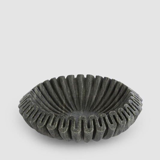 Oro Wave Bowl Marble Black