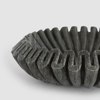 Oro Wave Bowl Marble Black