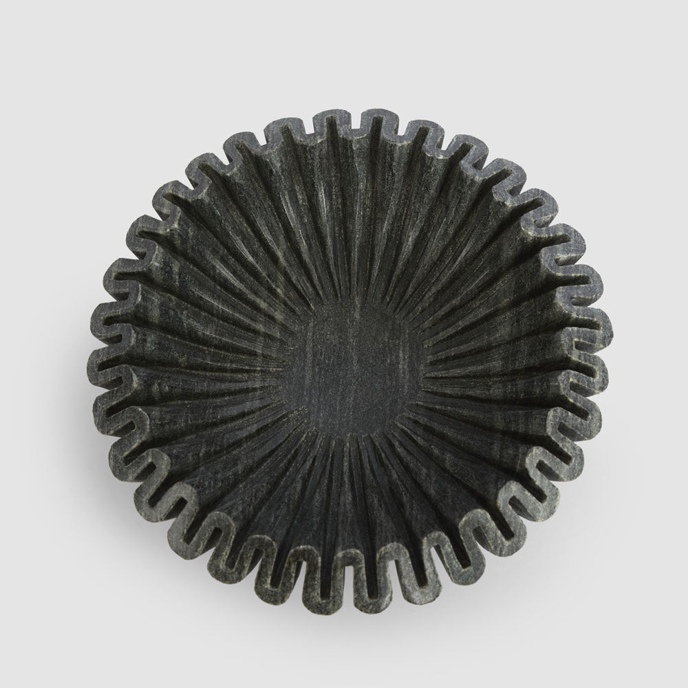 Oro Wave Bowl Marble Black
