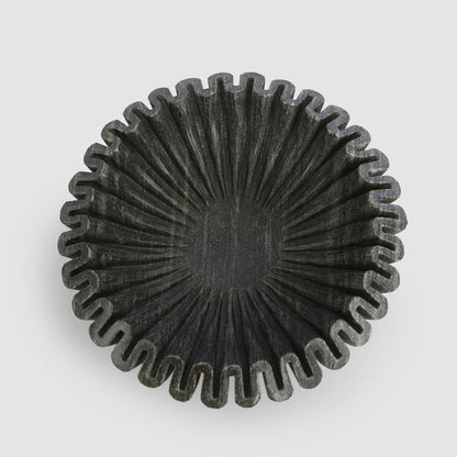 Oro Wave Bowl Marble Black