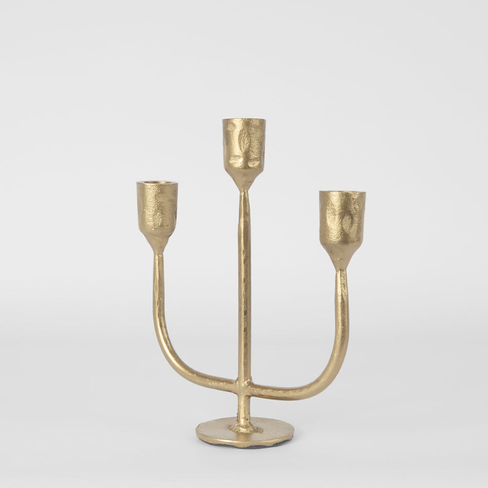 Jasper Candle Stand Brass