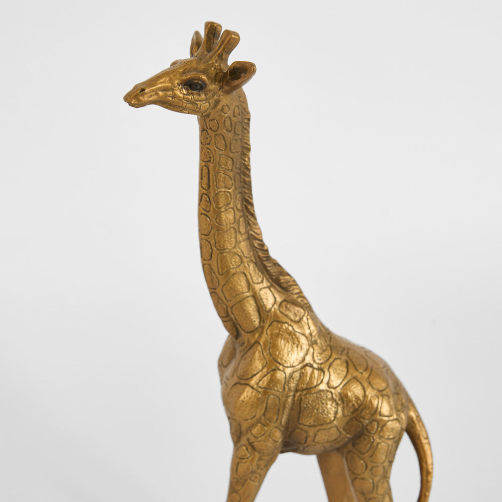 Nubian Giraffe Sculpture Small Gold