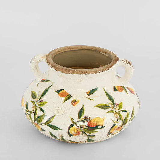 Lemon Planter With Handle