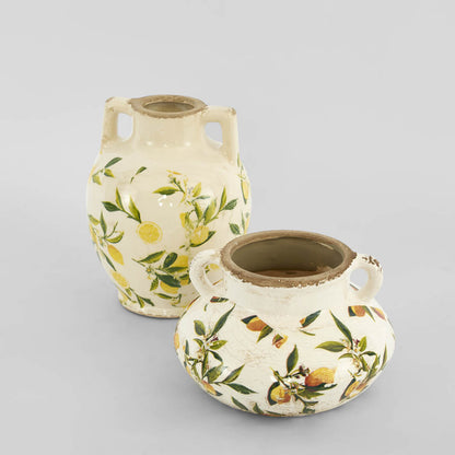 Lemon Vase With Handle
