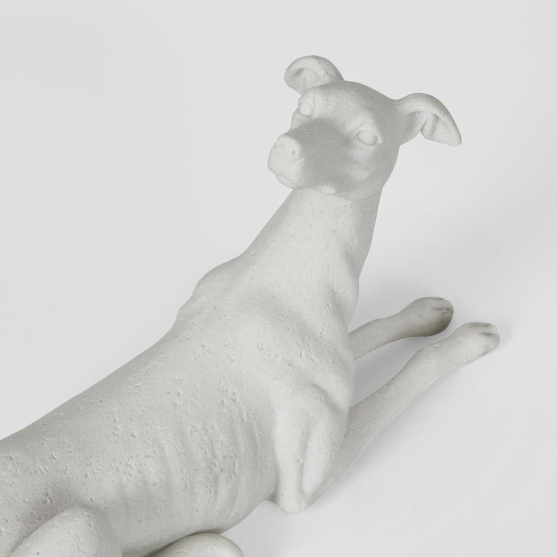 Penny Dog Sculpture White