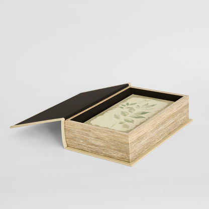 Decorative Book Box Set of Two Light Green
