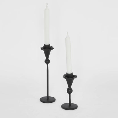 Claudia Forged Iron Candle Holder Set of 2