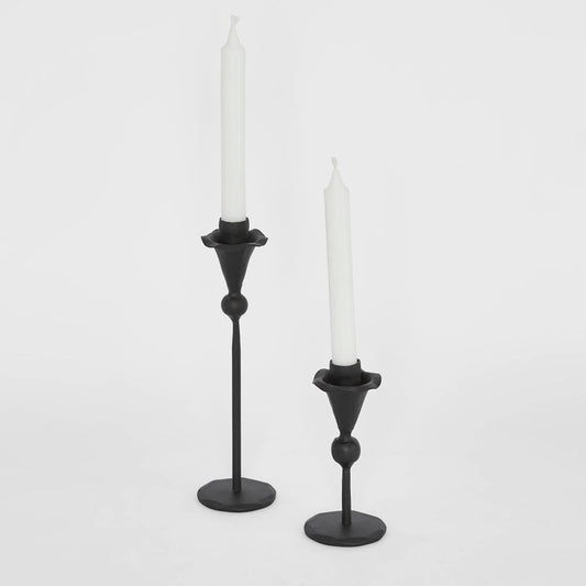 Claudia Forged Iron Candle Holder Set of 2